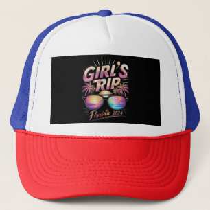 Girl’s Trip Florida 2024 Summer Beach Weekend  Trucker Hat