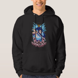 Girl Samurai Katana Japanese Warrior Fighter Kendo Hoodie