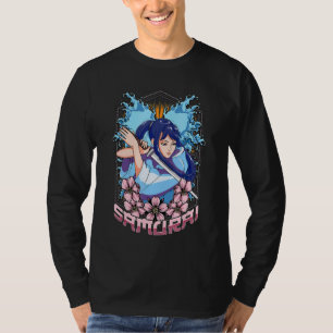 Girl Samurai Katana Japanese Warrior Fighter Kendo T-Shirt