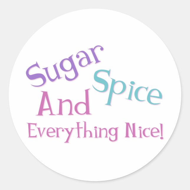 Girl Saying Classic Round Sticker (Front)