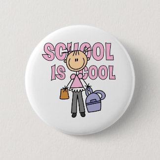Girl School is Cool 2 Inch Round Button
