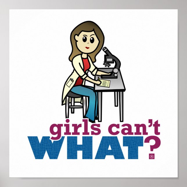 Girl Scientist Poster (Front)