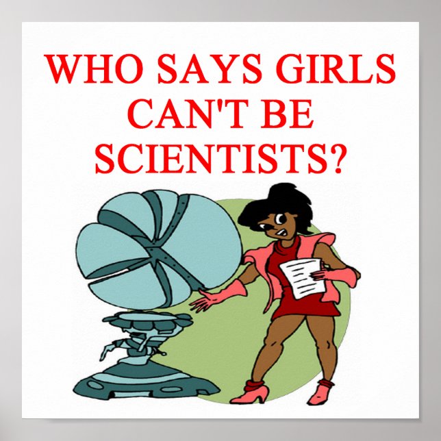 girl scientist poster (Front)