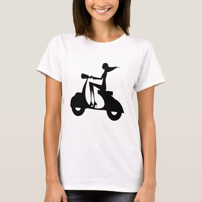 Girl Scooter 1 T-Shirt (Front)