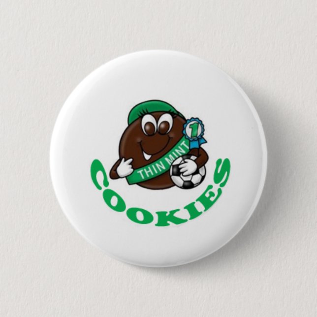 Girl Scout Cookies 2 Inch Round Button (Front)