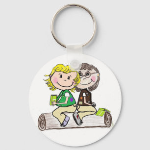 Girl Scout Junior Brownie Outdoors Keychain