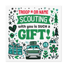 Girl Scouting Troop Holiday Card
