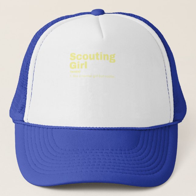  Girl - Scouting Trucker Hat (Front)