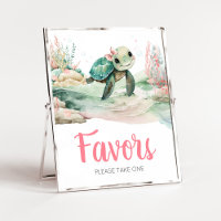 Girl Sea Turtle Baby Shower Favours