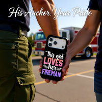 Girl shows love for her firefighter partner