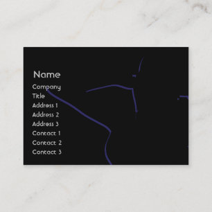 Girl silhouette - Chubby Business Card