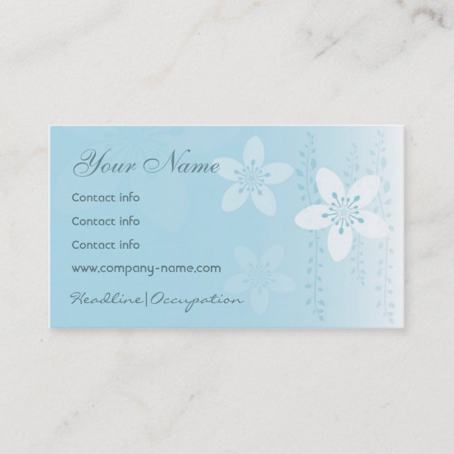 Girl Silhouette Series Business Card (Front)