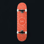 Girl Skateboard Monogram and Name<br><div class="desc">Make this Girl Skateboard Monogram and Name your own by adding your text. To access advanced editing tools,  please go to "Personalize this template" and click on "Details",  scroll down and press the "click to customize further" link. Perfect for any celebration and occasion as a Girl gift!</div>
