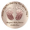 Girl Skinny Feet Baby Shower Favour Thank You