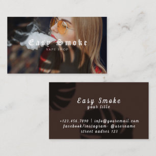 Girl Smoke Vape Shop Business Card