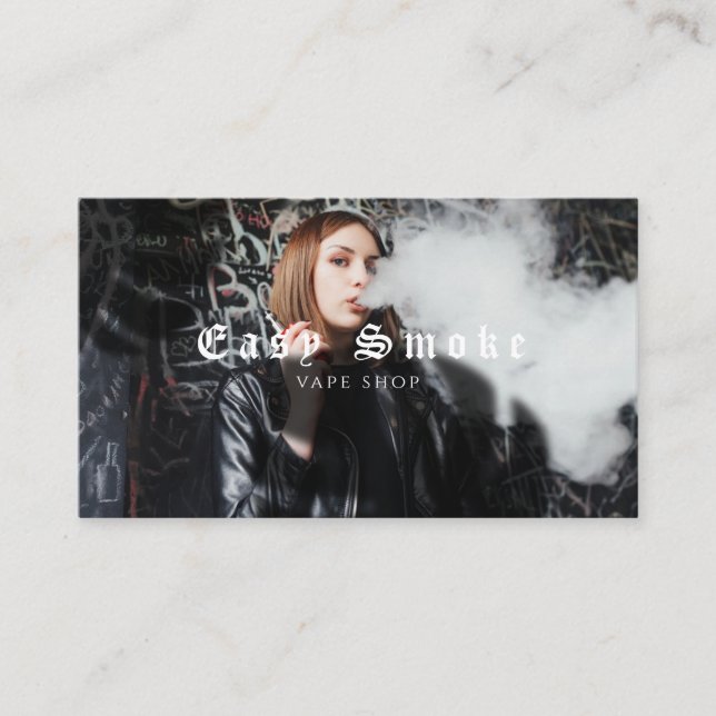 Girl Smoke Vape Shop Business Card (Front)
