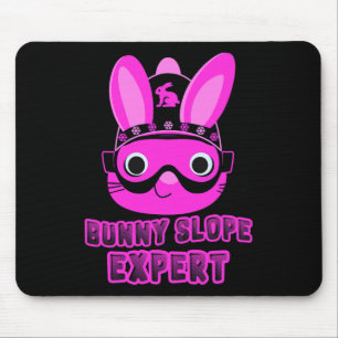 Girl Snow Skiing Snowboarding Beginner Bunny Slope Mouse Pad