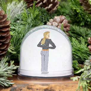 girl  snowglobe