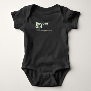  Girl - Soccer Baby Bodysuit