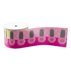 Girl Spa Birthday Party Grosgrain Ribbon