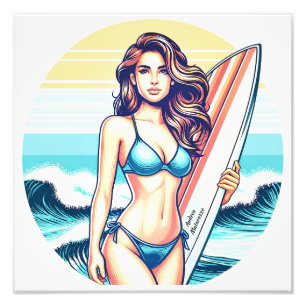 Girl Sport & Surfing Photo Print