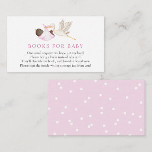 Girl Stork Books for Baby insert card