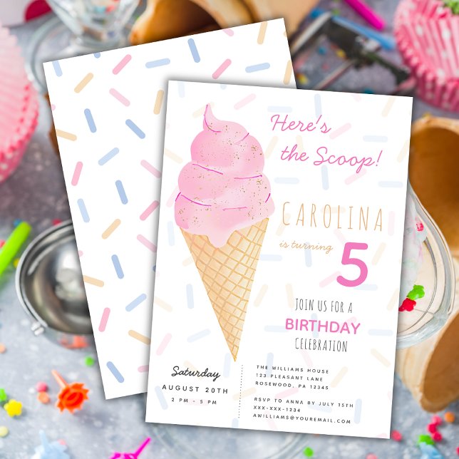 Girl Summer Birthday Invitation (Creator Uploaded)