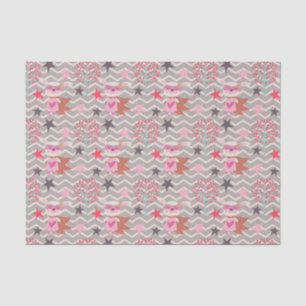 Girl Superhero Bunny Tissue Paper