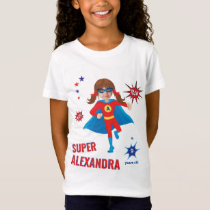 Girl Superhero Sensational Birthday Colourful Valu T-Shirt