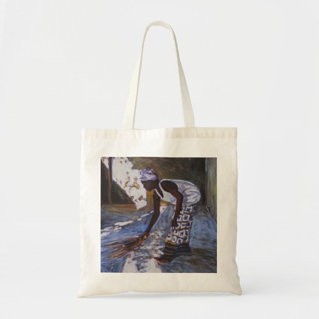 Girl Sweeping I 2002 Tote Bag (Front)