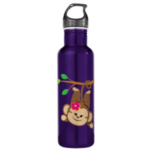 Girl Swinging Monkey 710 Ml Water Bottle