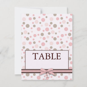 Girl Table Card