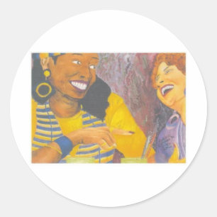 Girl Talk Classic Round Sticker