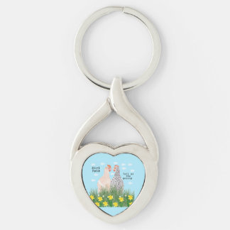 Girl talk keychain