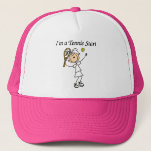 Girl Tennis Star T-shirts and Gifts Trucker Hat