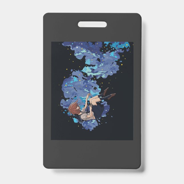 Girl to the void badge (Front)