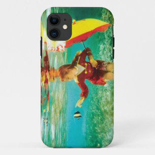 girl touching the fish iPhone 11 case