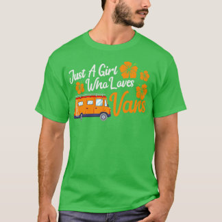 Girl Travelling Rv Camper Mobile Home Trip Van Lif T-Shirt