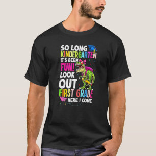 Girl Trex Dino So Long Kindergarten Here I Come Gr T-Shirt