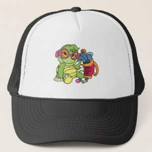 Girl Turtle Golfer Trucker Hat