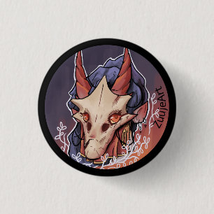 Girl, venir Masked, anime, 1 Inch Round Button