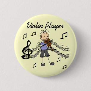 Girl Violin Player Tshirts and Gifts 2 Inch Round Button
