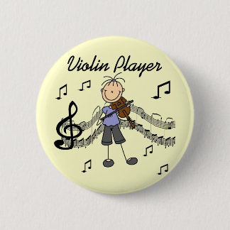 Girl Violin Player Tshirts and Gifts 2 Inch Round Button