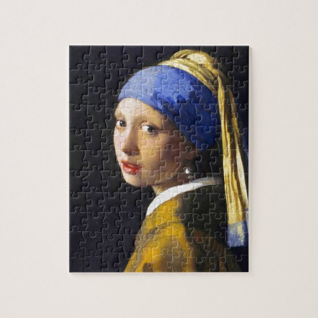 Girl w Pearl Earring ~ Vermeer Jigsaw Puzzle (Vertical)
