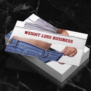 Girl Weight Loss Fitness Business Card