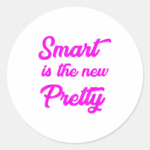 Girl Wer Shirts For Little Girls Smart Is The New  Classic Round Sticker