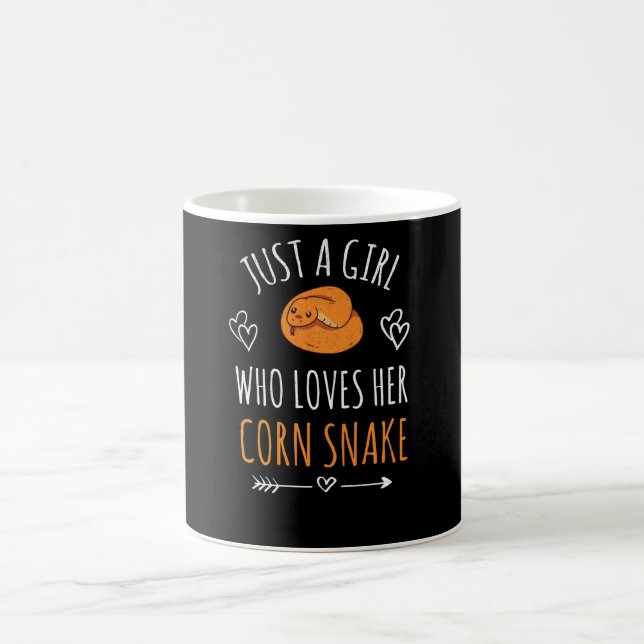 Girl Who Loves Corn Snake Pet Owner Gifts Coffee Mug (Center)