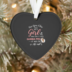 Girl Who Loves Guinea Pigs Funny Guinea Pig Lover Ornament