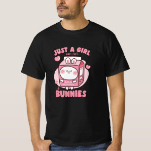 GIRL WHO LOVES STRAWBERRY MILK BUNNIES T-Shirt