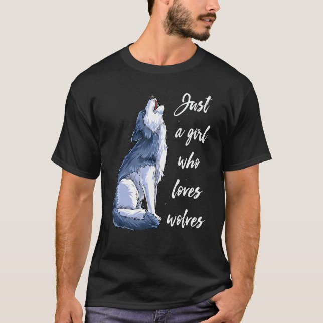Girl Who Loves Wolves 10 T-Shirt (Front)